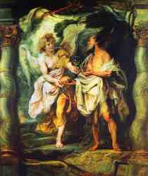 The Prophet Elijah Receiving Bread And Water From An Angel