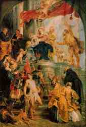 Virgin And Child Enthroned With Saints