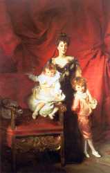 Mrs Cazalet And Children - Edward And Victor