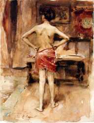 The Model  - Interior With Standing Figure