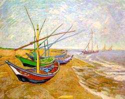 Fishing Boats On The Beach At Saintes-Maries