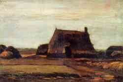 Farmhouse With Peat Stacks