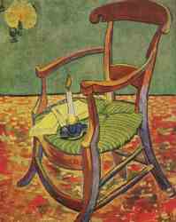 Gauguin-s Chair With Books And Candle (1888)
