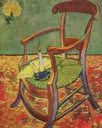 Gauguin-s Chair With Books And Candle (1888)