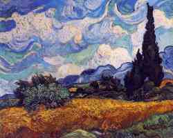 Wheat Field With Cypresses At The Haute Gallinle Near Eygali