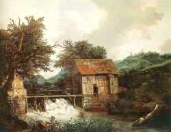 Two Watermills And An Open Sluice Near Singraven