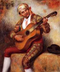 The Spanish Guitarist - Pierre Auguste Renoir