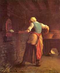 Woman Making Bread