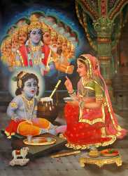 Baby Krishna Shows His Vishvarupa To Mother Yasoda