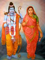 Blessing Goddess Sita And Lord Rama