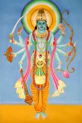 Composite Image Of Bhagwan Vishnu Shri Rama And