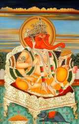 Enthroned Ganesha