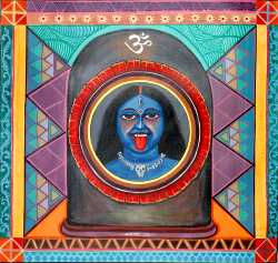 Goddess Kali Enshrined In Lingam