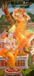 Krishna Paints Radhas Feet