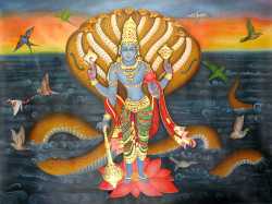 Shri Vishnu On Sheshnag