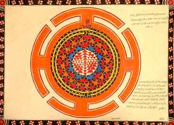 Shri Yantra With Serpent Coil (Naga Dal Sayut)