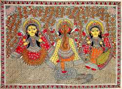 The Great Triad Of Lakshmi Ganesha And Saraswati