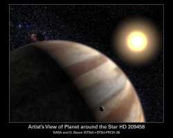 Artist-s View Of Planet Around The Star HD 209458