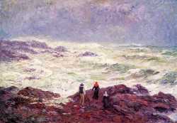 Rough Weather At Raguenez - Near Pont Aven