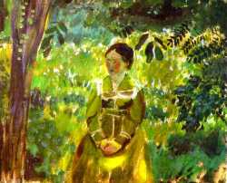 Lady In A Garden