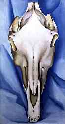 Horse-s Skull On Blue