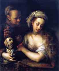 A Courtesan With Her Procuress