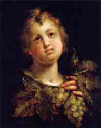 Boy With Grapes