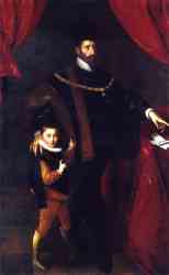 William V Duke Of Bavaria With His Son Albrecht V