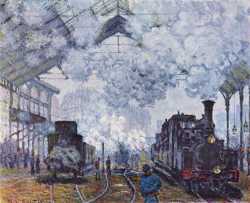 The Gare Saint-Lazare - Arrival Of A Train