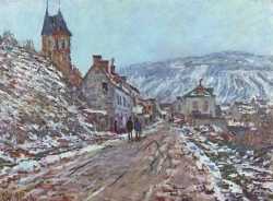 The Road From Vètheuil At Inverno