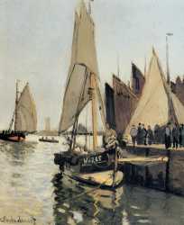 Sailing Boats At Honfleur - 1866