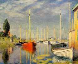 Red Boats At Argenteuil - 1875