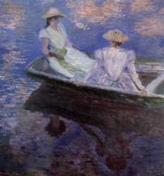 Young Girls In A Boat