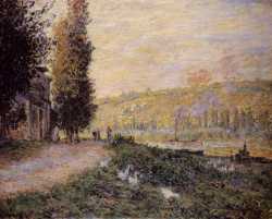 The Banks Of The Seine Lavacourt - 1879