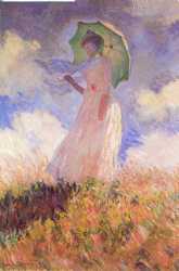 Woman With A Parasol - Facing Left