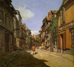 Rue De La Bavolle At Honfleur 2 - 1864