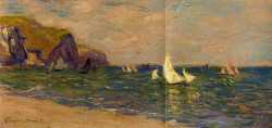 Sailboats At Sea - Pourville