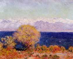 View Of The Bay And Maritime Alps At Antibes - 1888