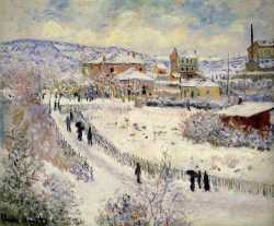 View Of Argenteuil In The Snow