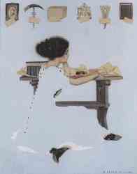 Woman Opening Box At Table