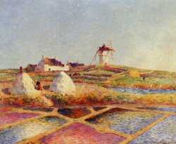 Landscape With Mill Near The Salt Ponds