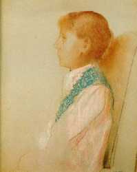 Madame Odilon Redon In The Left Profile