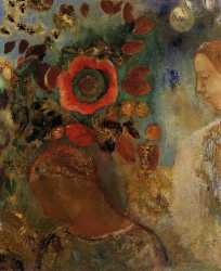 Two Young Girls Among The Flowers
