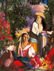 Mujeres- Paisaje Y Flores.