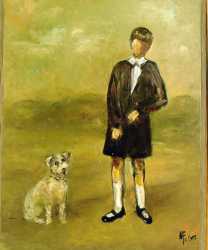 Barón Thyssen- De Niño- Con Su Perro