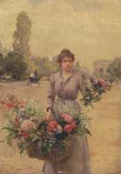 The Flower Seller, Avenue De L’Opera, Paris 1
