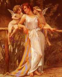 Nymph With Cupids