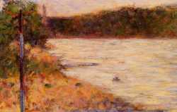 Bathing At Asnieres - Banks Of A River