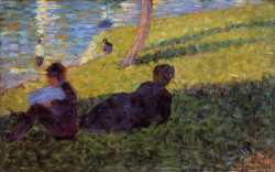La Grande Jatte - Seated Man - Reclining Woman