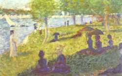 La Grande Jatte - Woman Fishing And Seated Figures